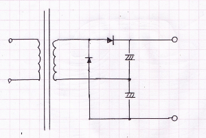【第１１図】倍電圧（全波）整流基本回路